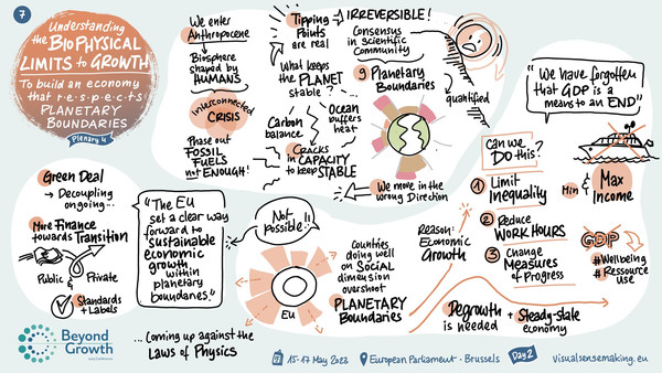 Graphic Recording of Panel 4 - Understanding the biophysical limits to growth