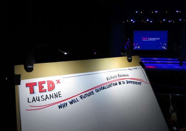 My setup to live illustrate the talks at TEDx Lausanne